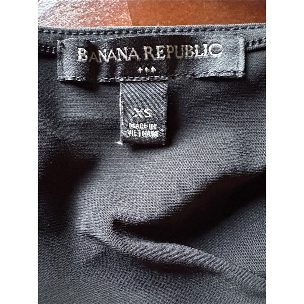 Banana Republic Deep Black Cowl Neck Sleeveless Top Women's XS - Picture 2 of 3